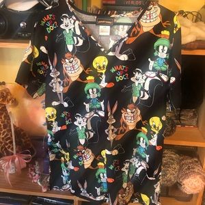 Looney Tunes scrub top